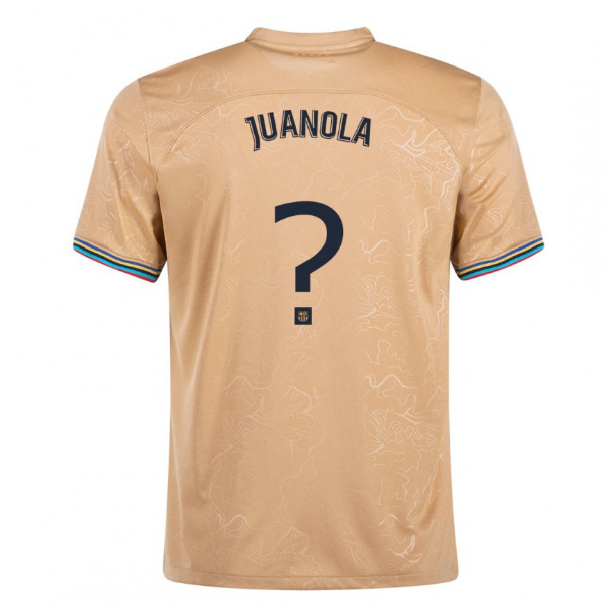 Kandiny Homme Maillot Mika Juanola #0 Or Tenues Extérieur 2022/23 T-Shirt