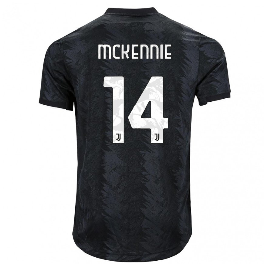 Kandiny Homme Maillot Weston McKennie #14 Noir Foncé Tenues Extérieur 2022/23 T-Shirt
