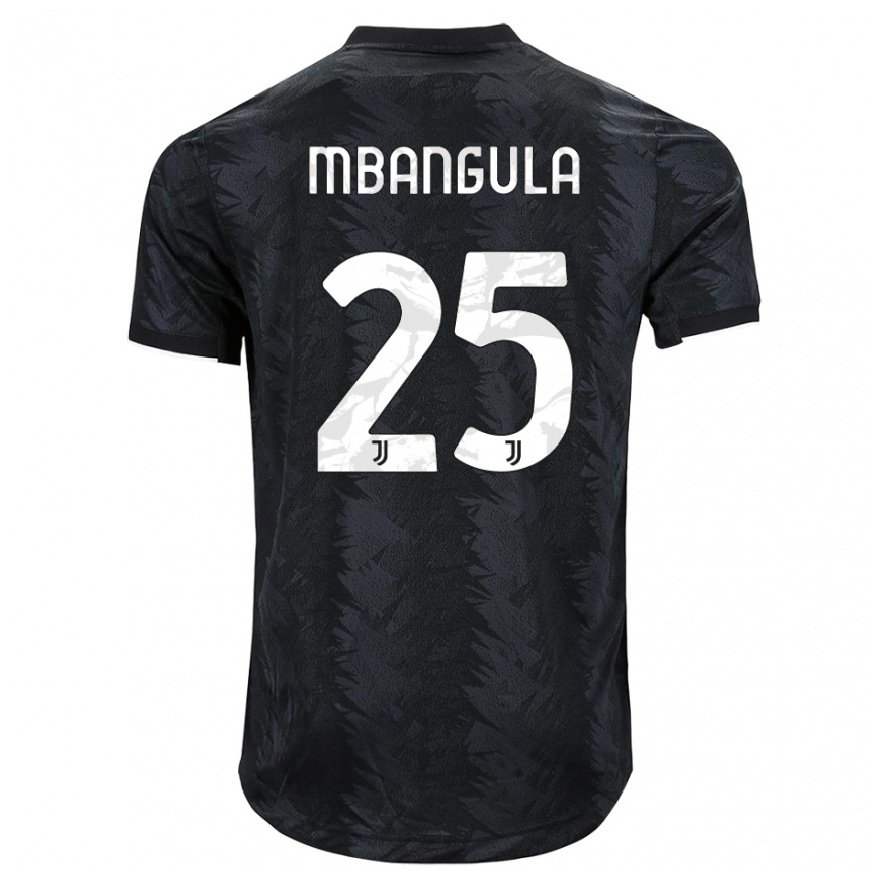 Kandiny Homme Maillot Samuel Mbangula #25 Noir Foncé Tenues Extérieur 2022/23 T-Shirt