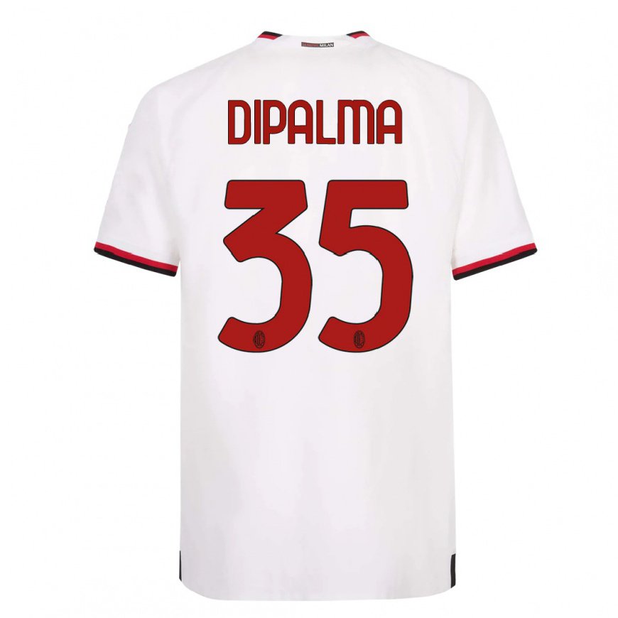 Kandiny Homme Maillot Matteo Dipalma #35 Blanc Rouge Tenues Extérieur 2022/23 T-Shirt