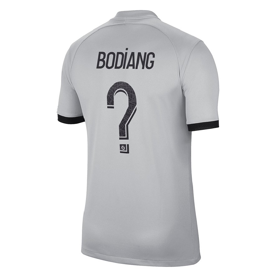 Kandiny Homme Maillot Moutanabi Bodiang #0 Gris Tenues Extérieur 2022/23 T-Shirt