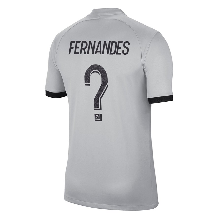 Kandiny Homme Maillot Rafael Fernandes #0 Gris Tenues Extérieur 2022/23 T-Shirt