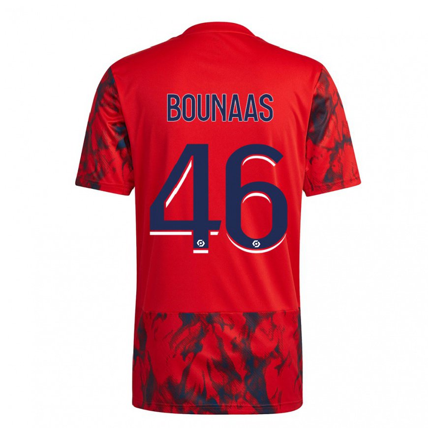 Kandiny Homme Maillot Idris Bounaas #46 Espace Rouge Tenues Extérieur 2022/23 T-Shirt