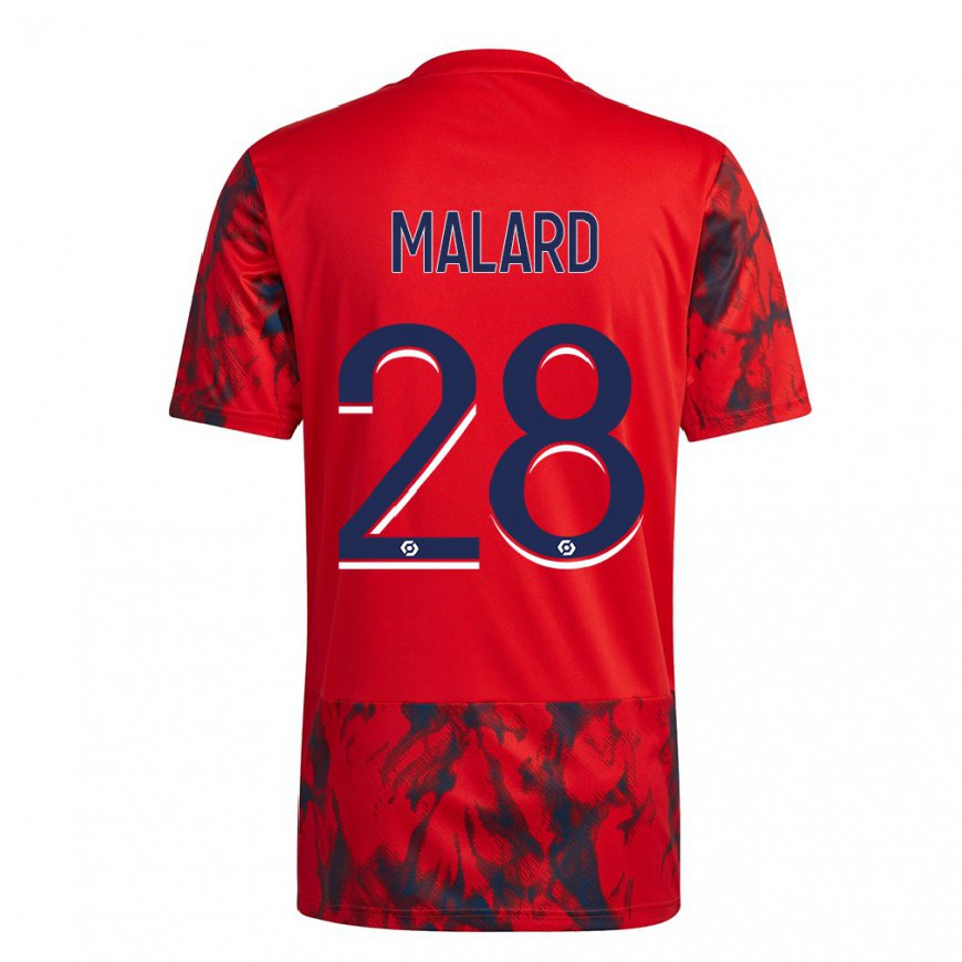 Kandiny Homme Maillot Melvine Malard #28 Espace Rouge Tenues Extérieur 2022/23 T-Shirt