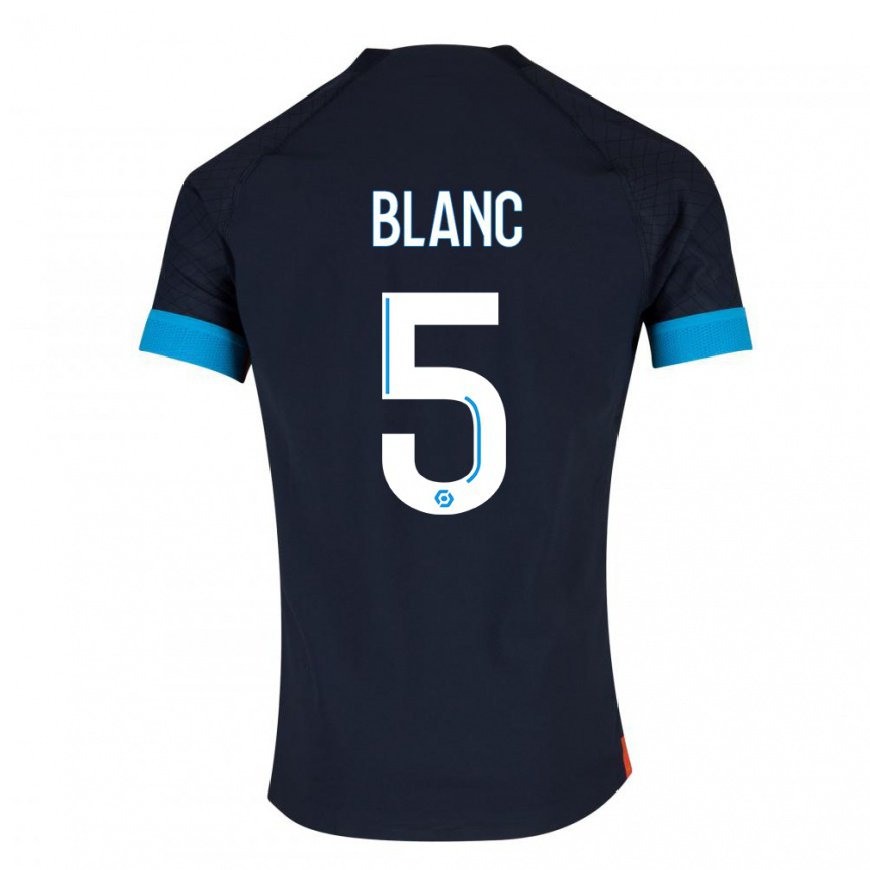 Kandiny Homme Maillot Amandine Blanc #5 Olympique Noir Tenues Extérieur 2022/23 T-Shirt