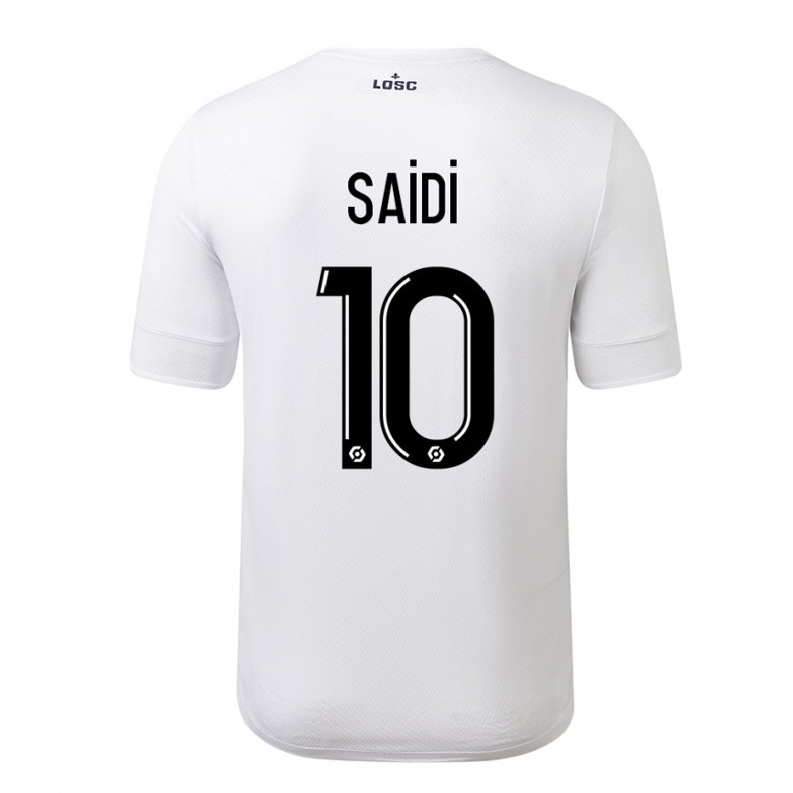 Kandiny Homme Maillot Rachel Saidi #10 Blanc Cramoisi Tenues Extérieur 2022/23 T-Shirt