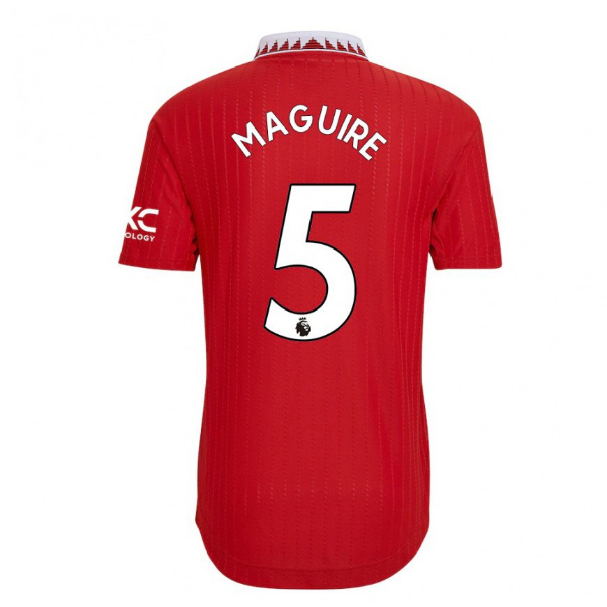 Kandiny Femme Maillot Harry Maguire #5 Rouge Tenues Domicile 2022/23 T-Shirt