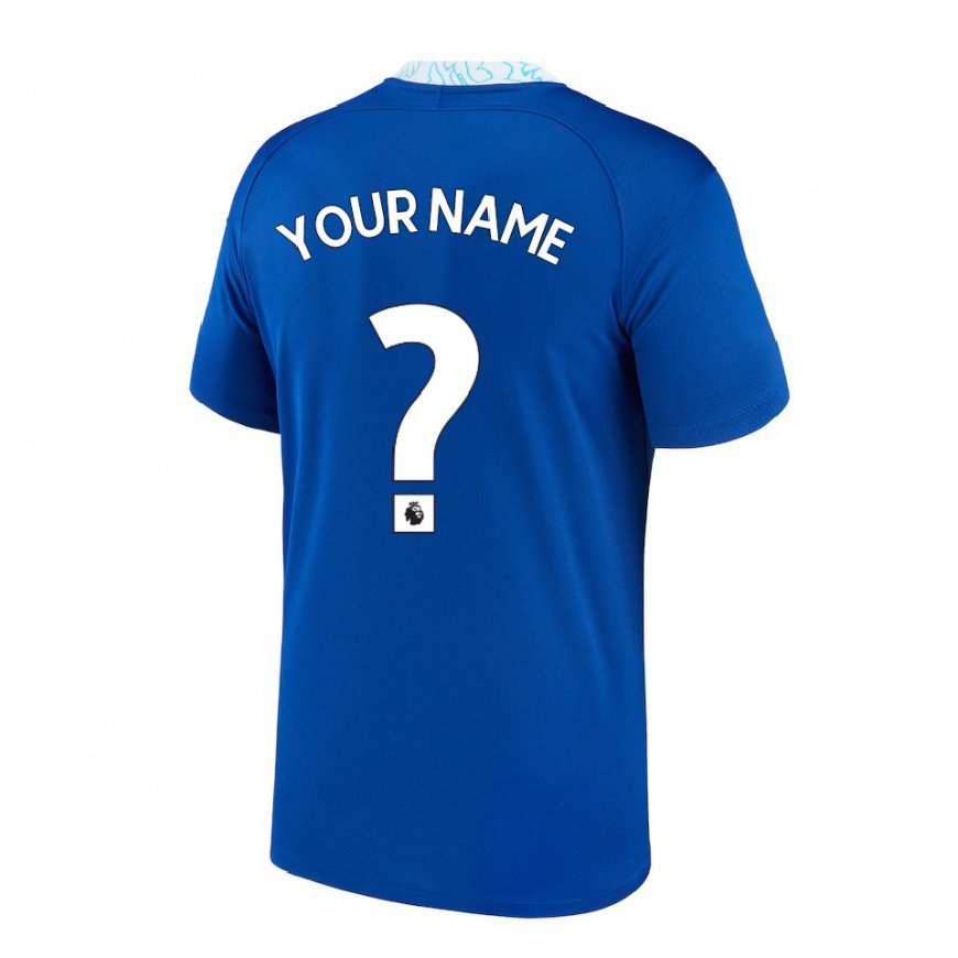 Kandiny Femme Maillot Votre Nom #0 Bleu Foncé Tenues Domicile 2022/23 T-Shirt