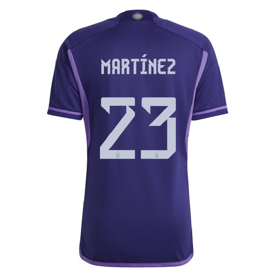 Kandiny Enfant Maillot Argentine Emiliano Martinez #23 Violet Tenues Extérieur 22-24 T-shirt