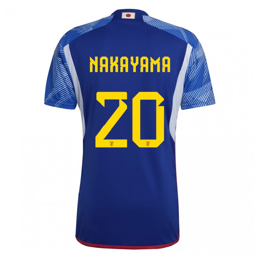 Kandiny Homme Maillot Japon Yuta Nakayama #20 Bleu Royal Tenues Domicile 22-24 T-shirt