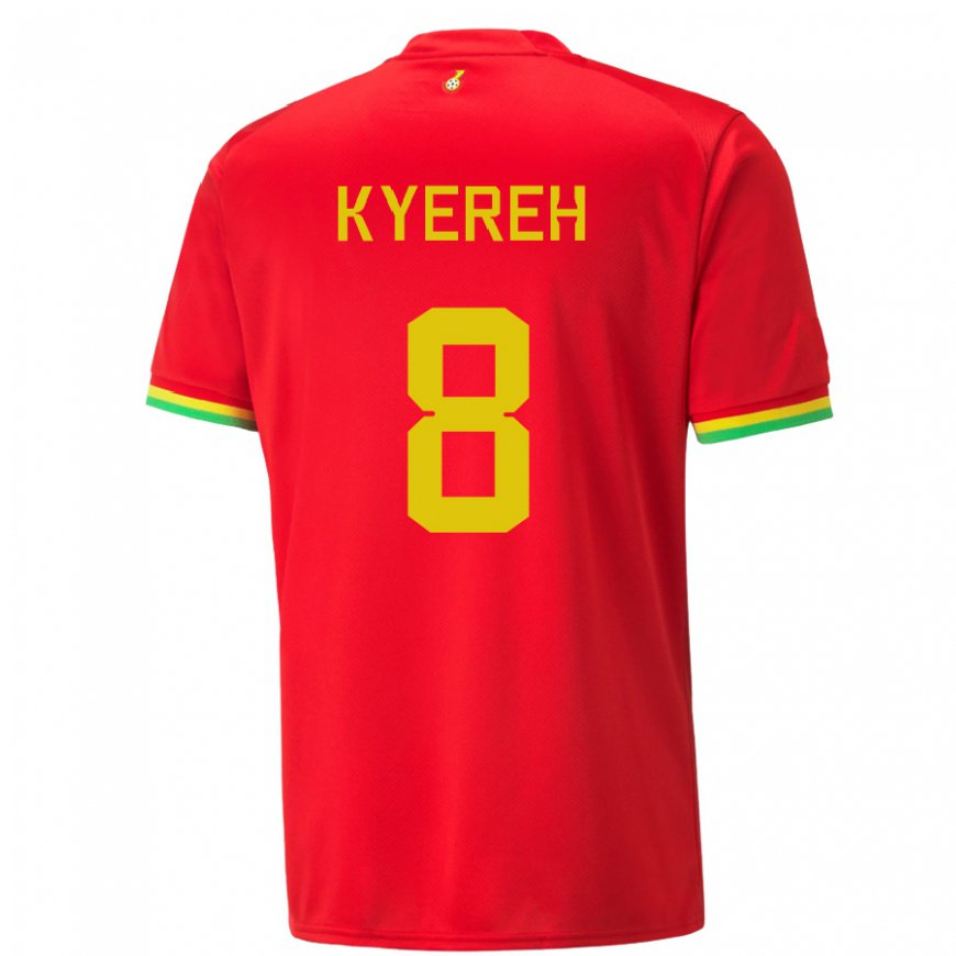 Kandiny Homme Maillot Ghana Daniel-kofi Kyereh #8 Rouge Tenues Extérieur 22-24 T-shirt