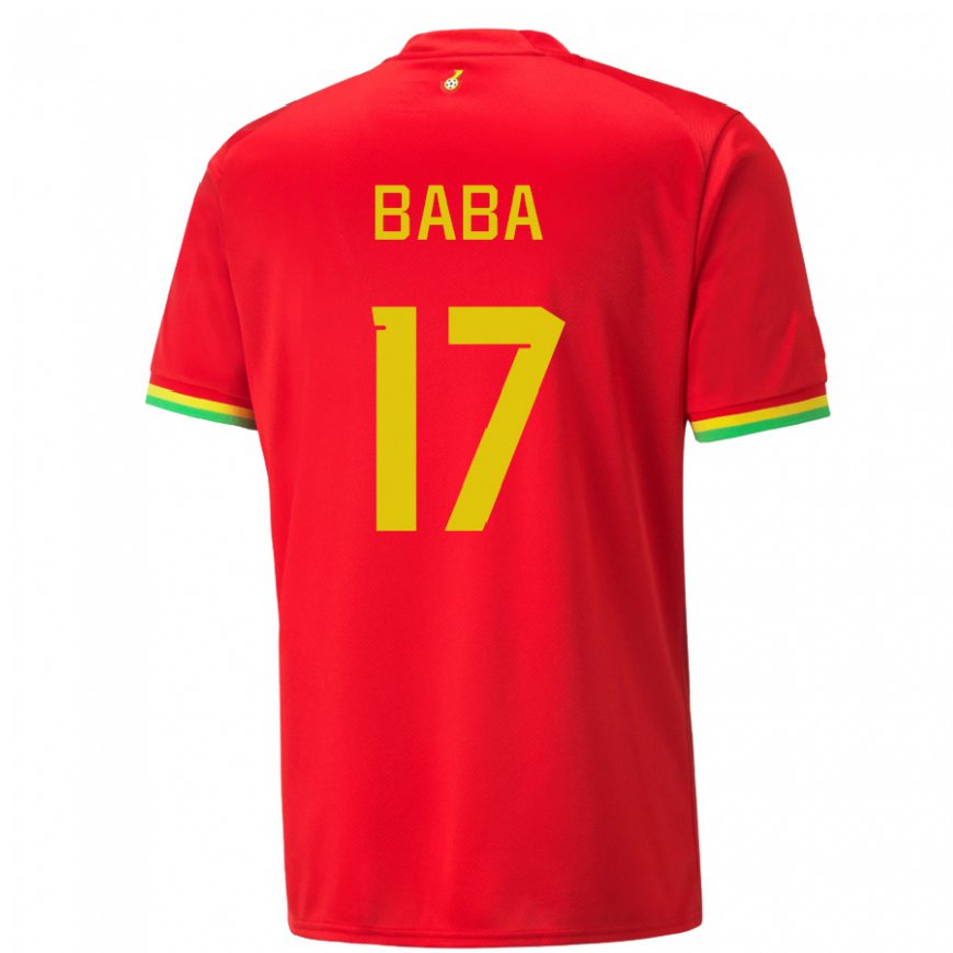 Kandiny Homme Maillot Ghana Abdul-rahman Baba #17 Rouge Tenues Extérieur 22-24 T-shirt
