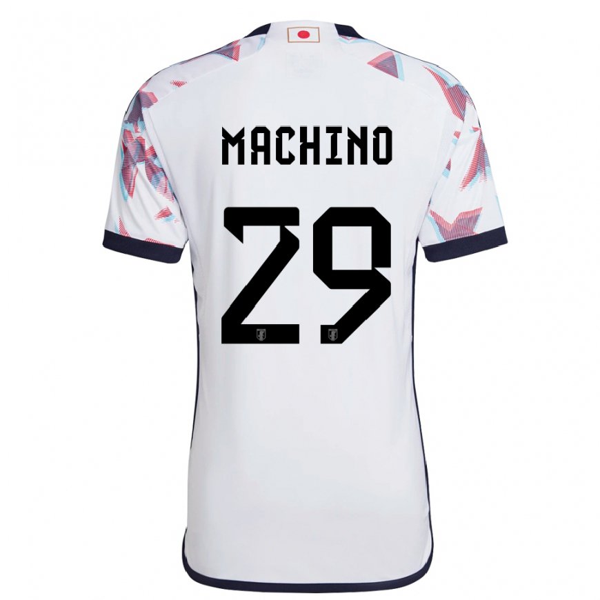 Kandiny Homme Maillot Japon Shuto Machino #29 Blanc Tenues Extérieur 22-24 T-shirt