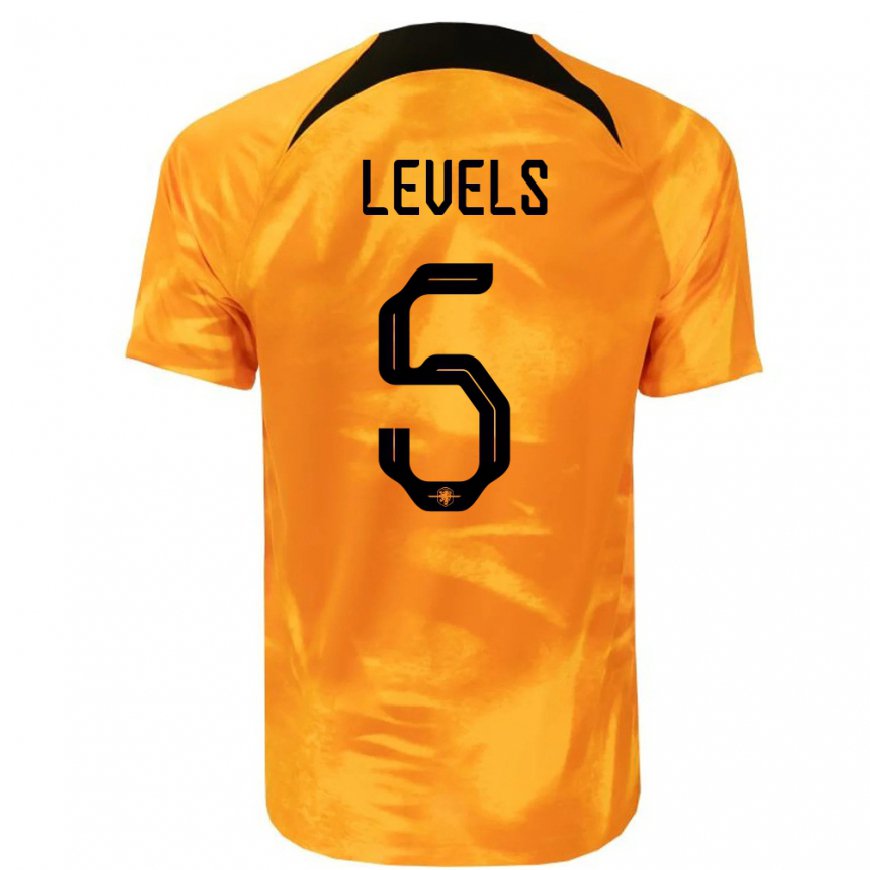 Kandiny Enfant Maillot Pays-bas Janou Levels #5 Orange Laser Tenues Domicile 22-24 T-shirt