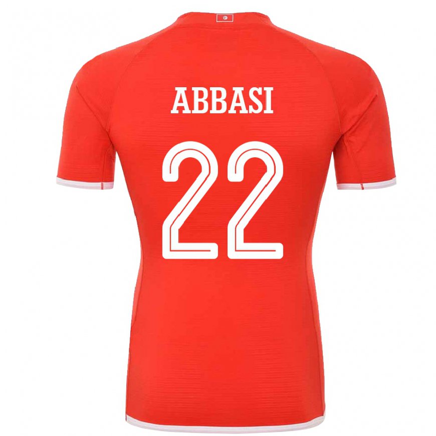 Kandiny Enfant Maillot Tunisie Bechir Abbasi #22 Rouge Tenues Domicile 22-24 T-shirt