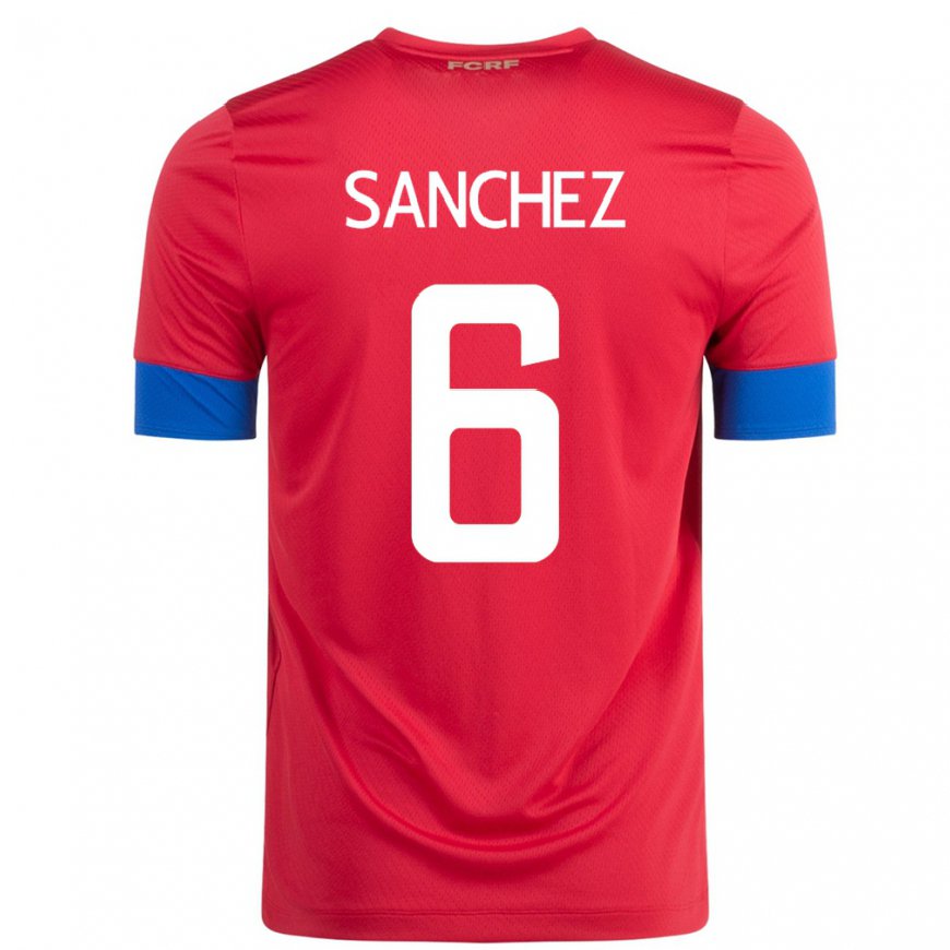 Kandiny Enfant Maillot Costa Rica Carol Sanchez #6 Rouge Tenues Domicile 22-24 T-shirt