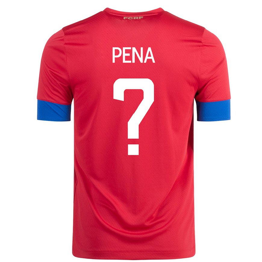 Kandiny Enfant Maillot Costa Rica Randy Pena #0 Rouge Tenues Domicile 22-24 T-shirt