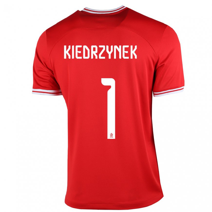 Kandiny Enfant Maillot Pologne Katarzyna Kiedrzynek #1 Rouge Tenues Extérieur 22-24 T-shirt