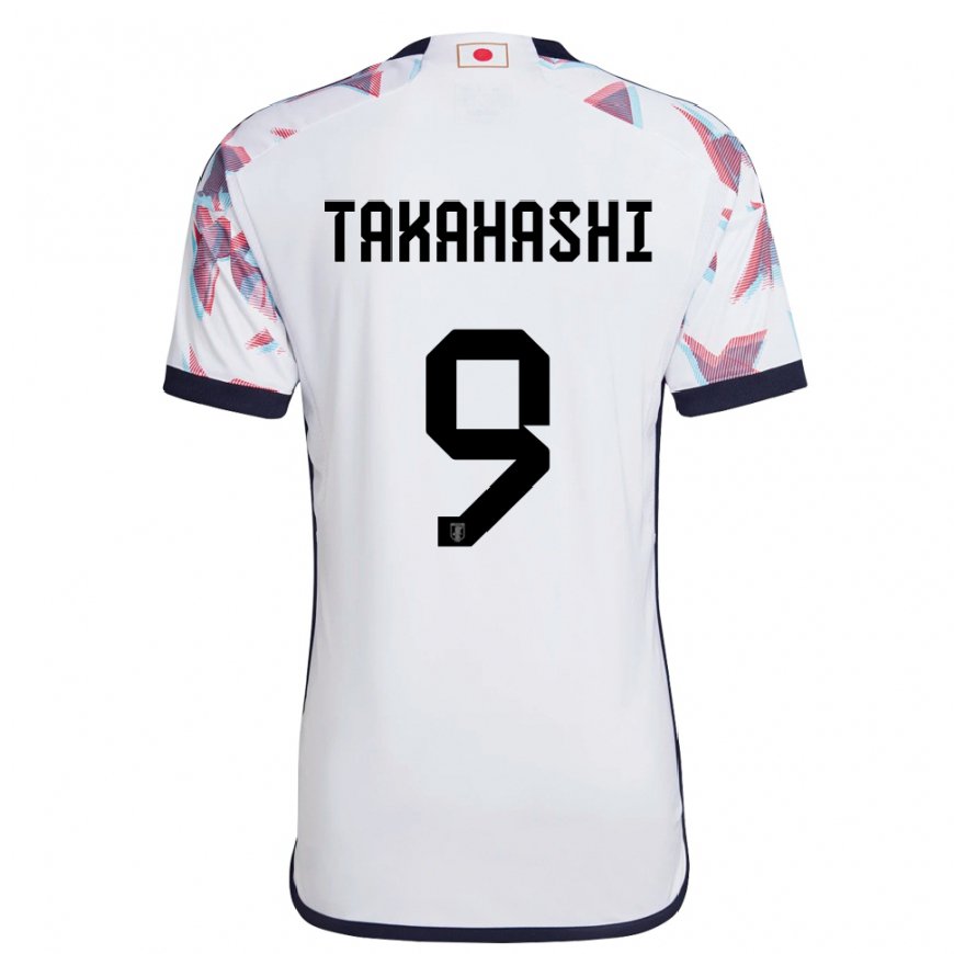 Kandiny Enfant Maillot Japon Hikaru Takahashi #9 Blanc Tenues Extérieur 22-24 T-shirt