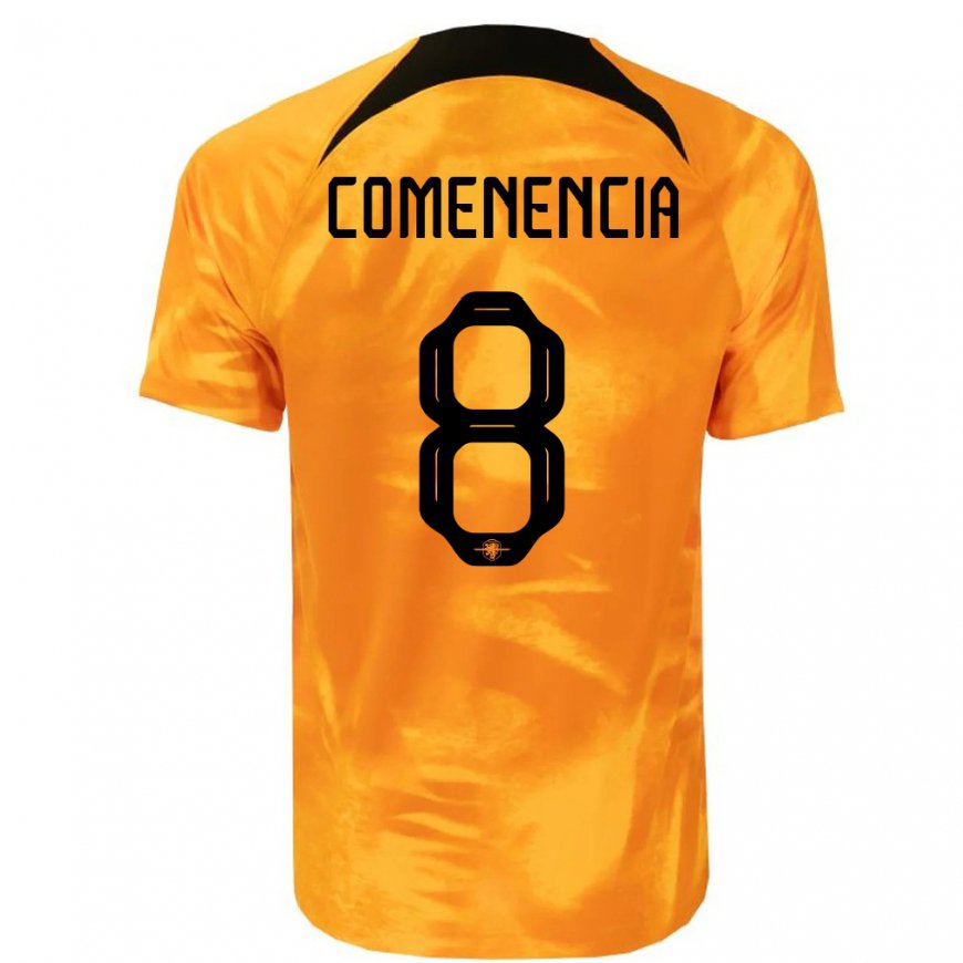 Kandiny Homme Maillot Pays-bas Livano Comenencia #8 Orange Laser Tenues Domicile 22-24 T-shirt