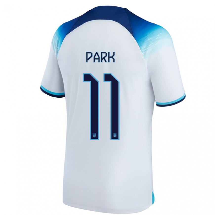 Kandiny Homme Maillot Angleterre Jess Park #11 Blanc Bleu Tenues Domicile 22-24 T-shirt