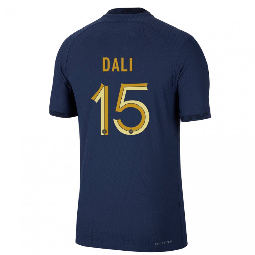 Kandiny Homme Maillot France Kenza Dali #15 Bleu Marine Tenues Domicile 22-24 T-shirt