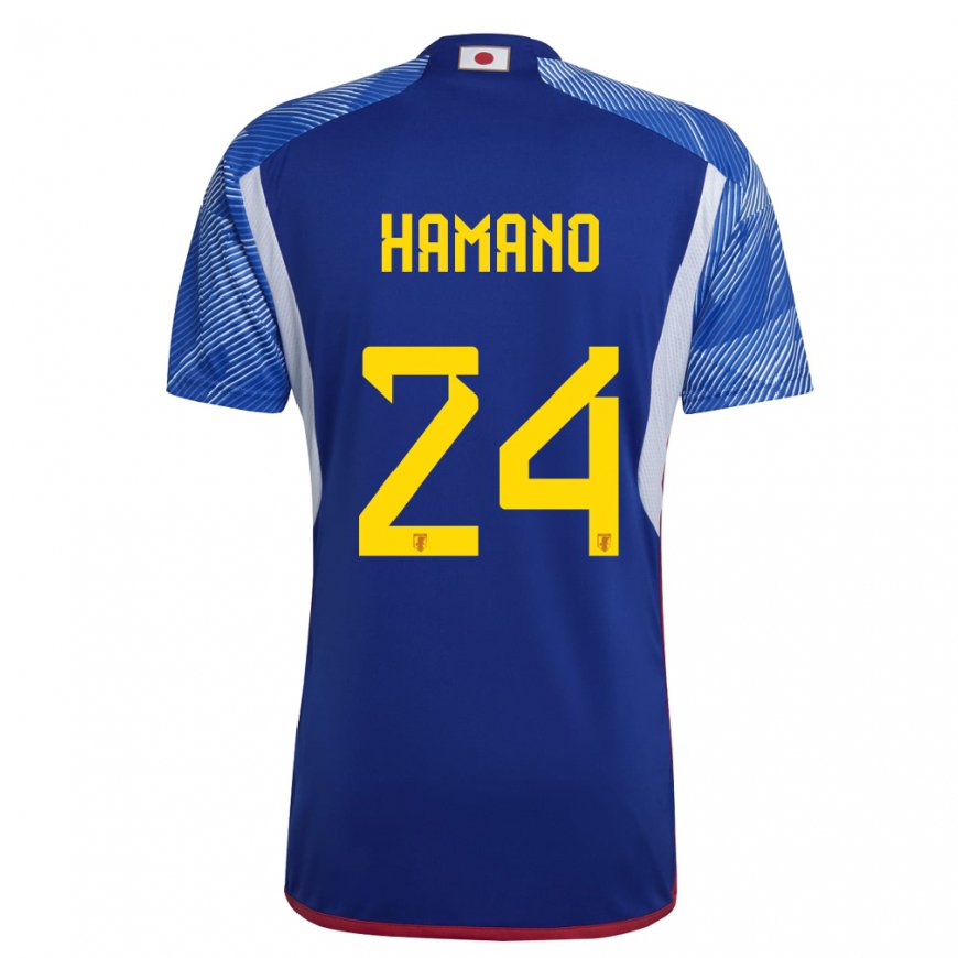 Kandiny Homme Maillot Japon Maika Hamano #24 Bleu Royal Tenues Domicile 22-24 T-shirt