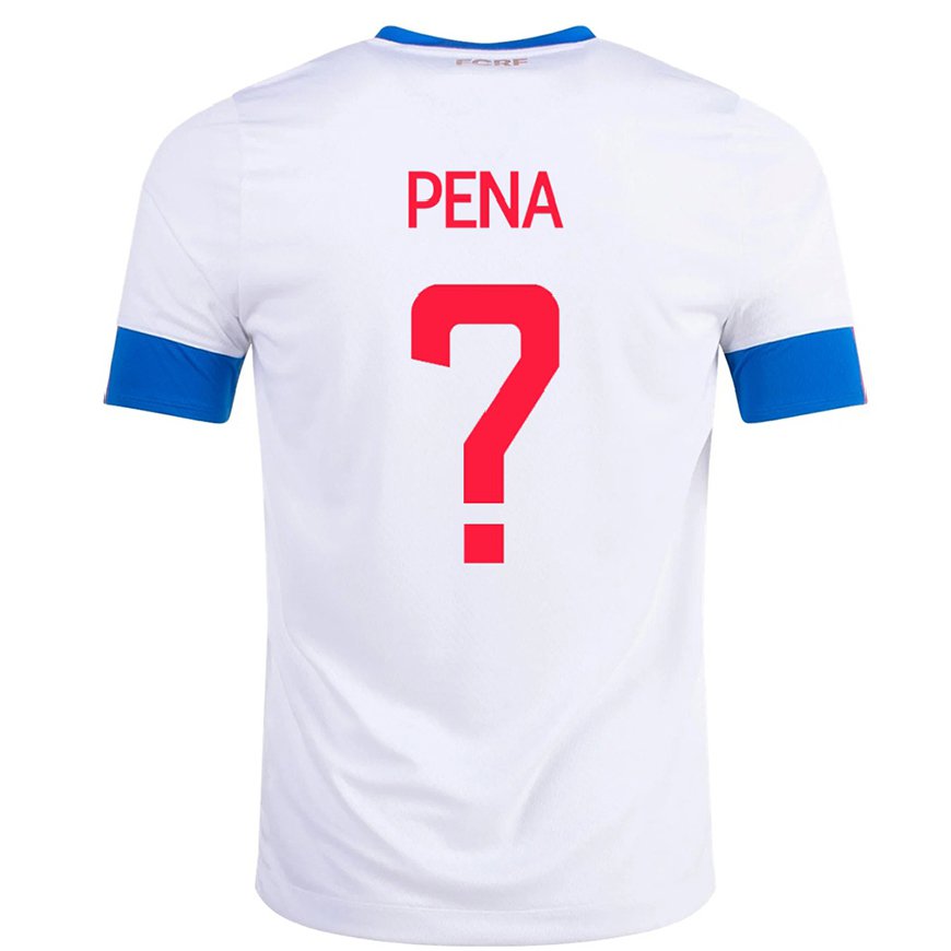 Kandiny Homme Maillot Costa Rica Randy Pena #0 Blanc Tenues Extérieur 22-24 T-shirt
