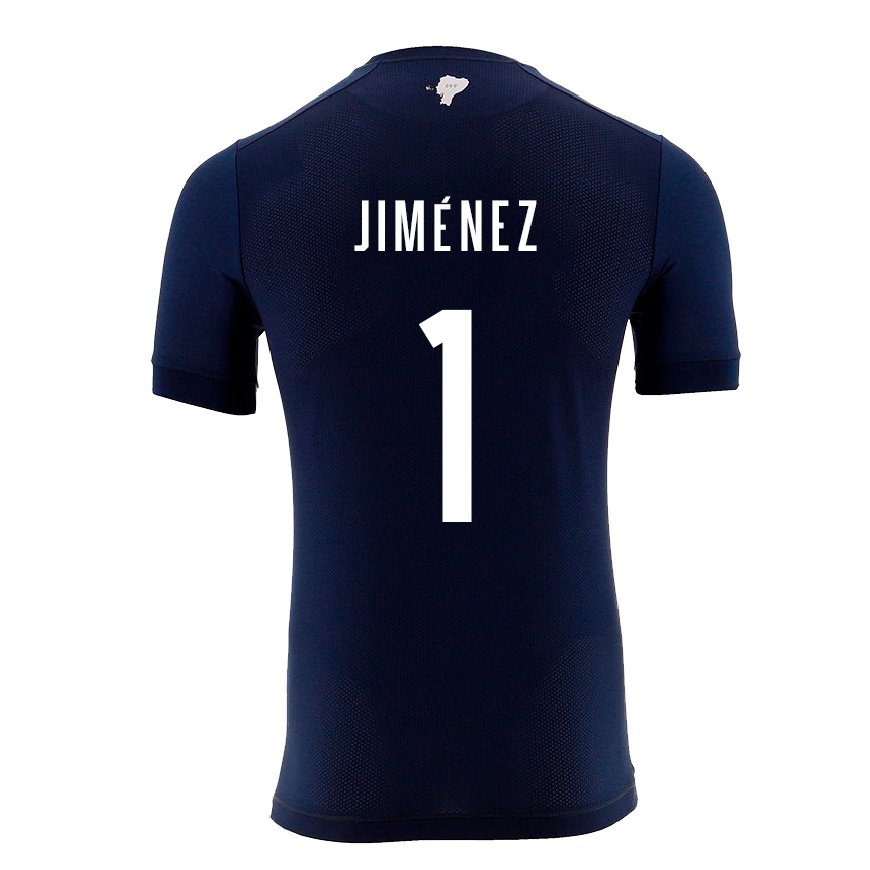 Kandiny Homme Maillot Équateur Tony Jimenez #1 Bleu Marine Tenues Extérieur 22-24 T-shirt