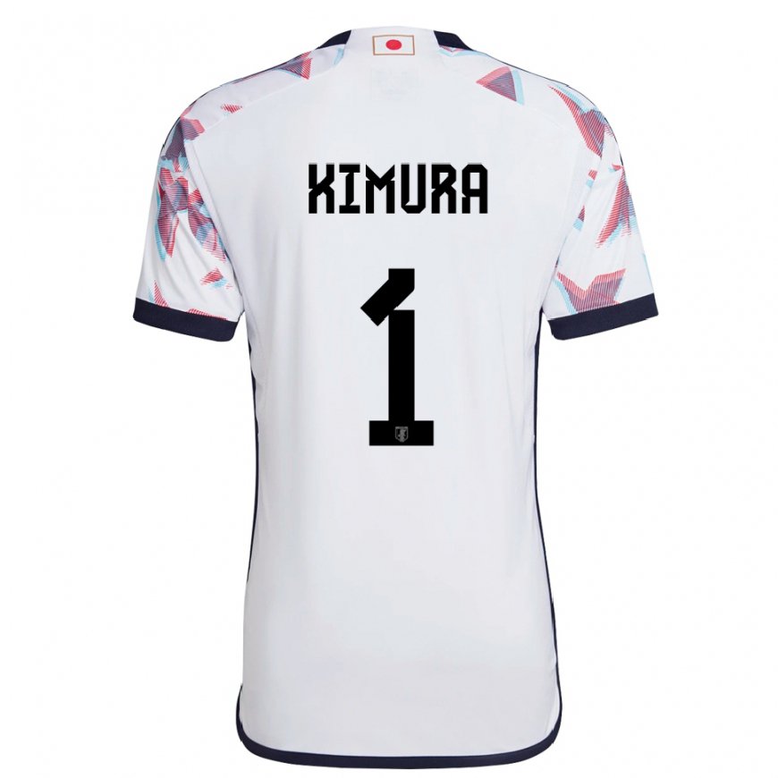 Kandiny Homme Maillot Japon Ryoya Kimura #1 Blanc Tenues Extérieur 22-24 T-shirt