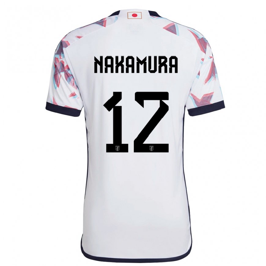 Kandiny Homme Maillot Japon Keisuke Nakamura #12 Blanc Tenues Extérieur 22-24 T-shirt