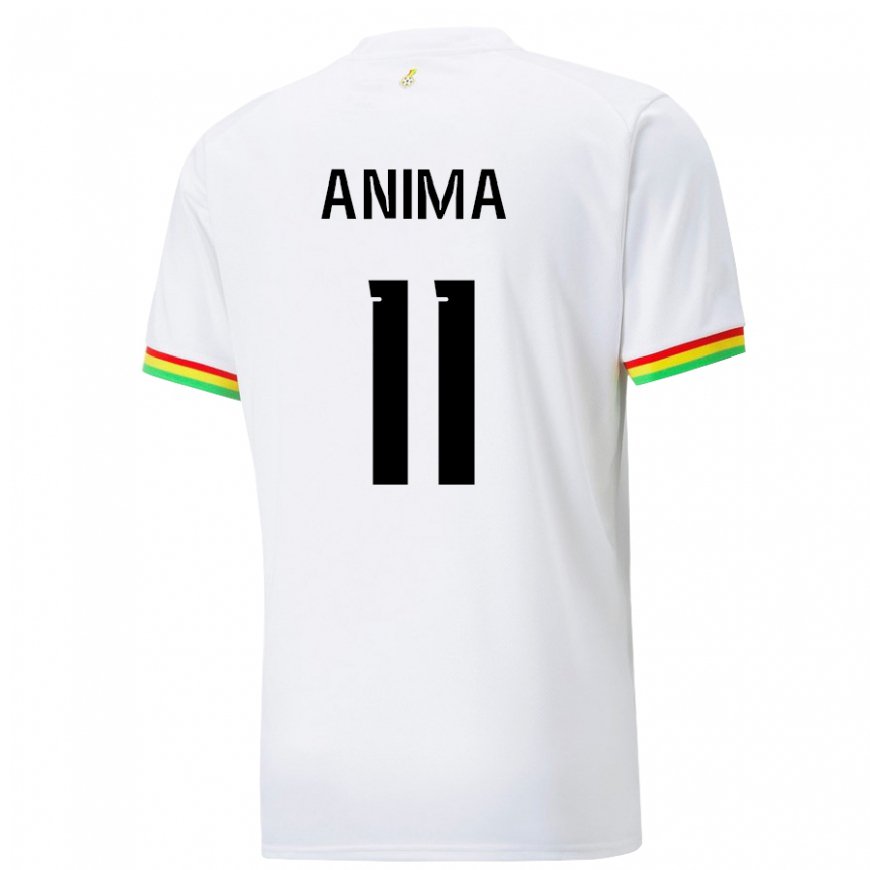 Kandiny Femme Maillot Ghana Naomi Anima #11 Blanc Tenues Domicile 22-24 T-shirt
