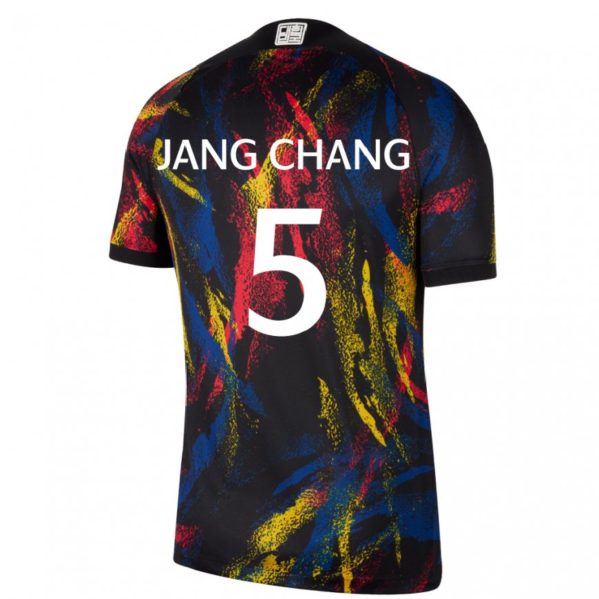 Kandiny Femme Maillot Corée Du Sud Jang Chang #5 Multicolore Tenues Extérieur 22-24 T-shirt