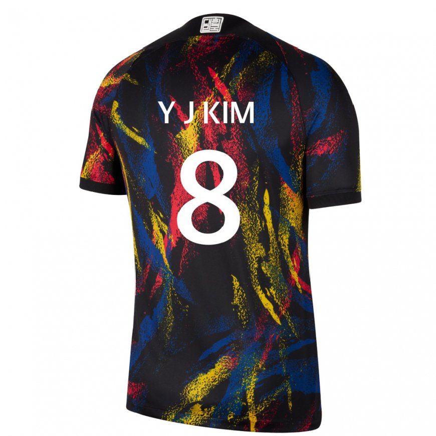 Kandiny Femme Maillot Corée Du Sud Kim Yun Ji #8 Multicolore Tenues Extérieur 22-24 T-shirt