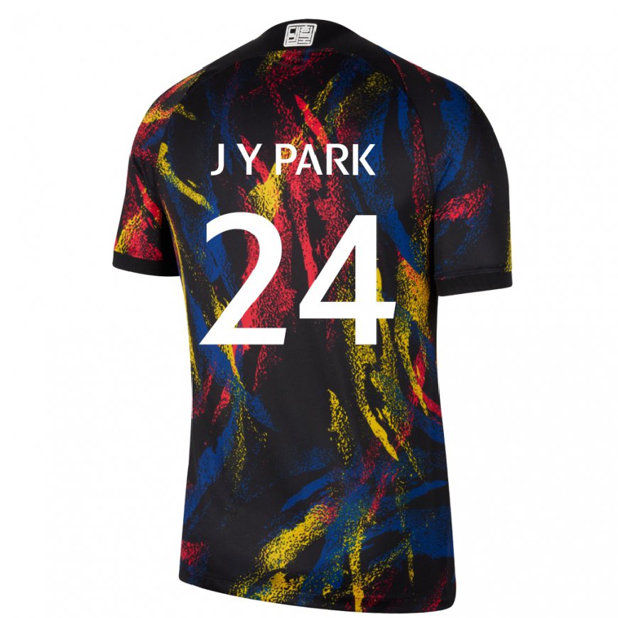 Kandiny Femme Maillot Corée Du Sud Park Jun Yeong #24 Multicolore Tenues Extérieur 22-24 T-shirt