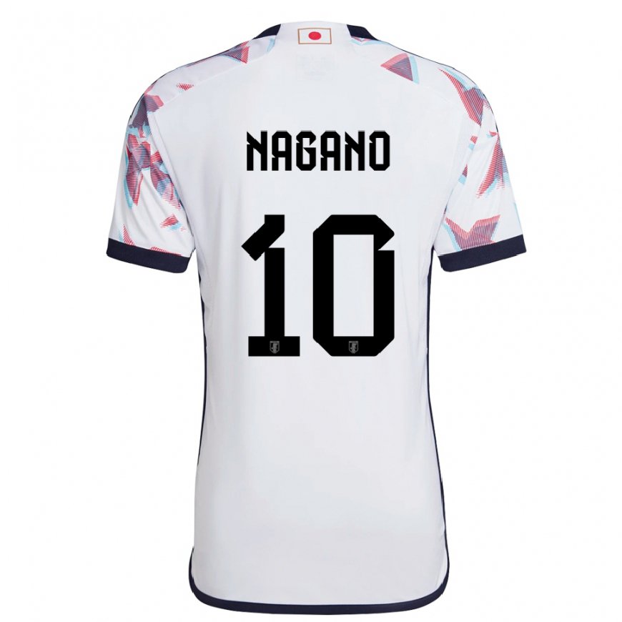 Kandiny Femme Maillot Japon Fuka Nagano #10 Blanc Tenues Extérieur 22-24 T-shirt
