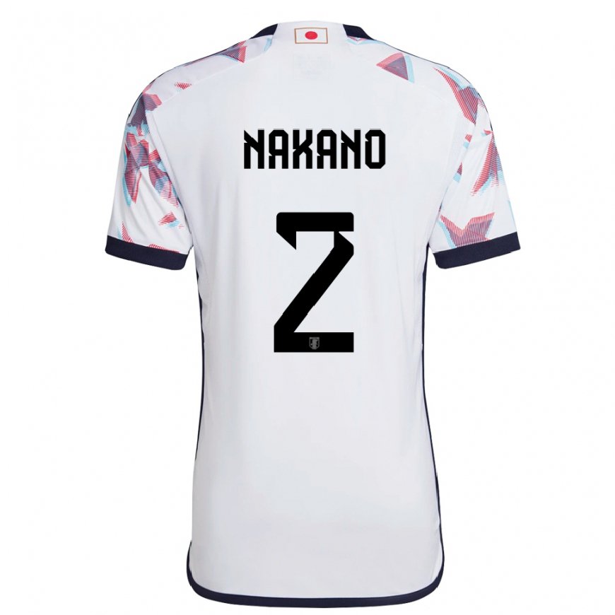 Kandiny Femme Maillot Japon Shinya Nakano #2 Blanc Tenues Extérieur 22-24 T-shirt
