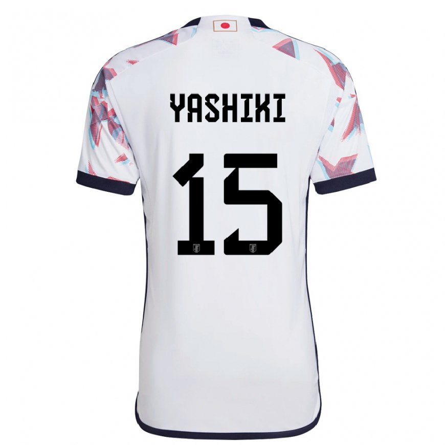 Kandiny Femme Maillot Japon Yusei Yashiki #15 Blanc Tenues Extérieur 22-24 T-shirt