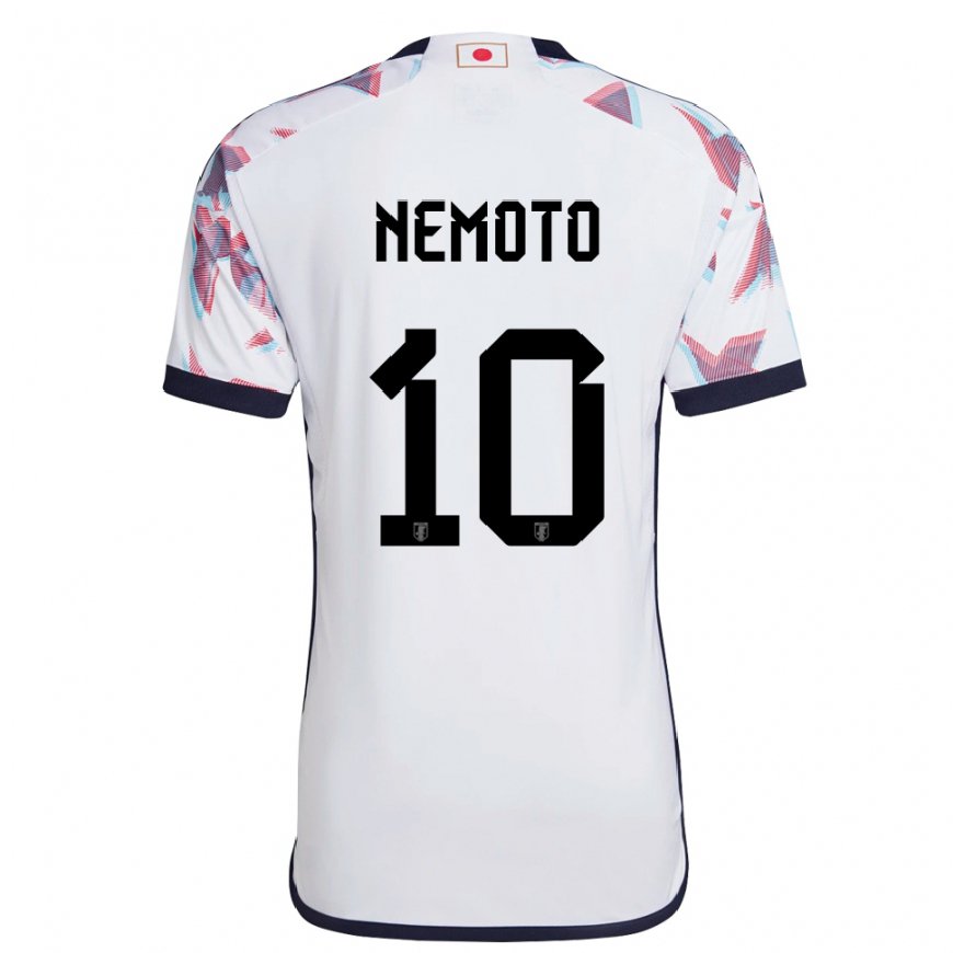 Kandiny Femme Maillot Japon Kotaro Nemoto #10 Blanc Tenues Extérieur 22-24 T-shirt