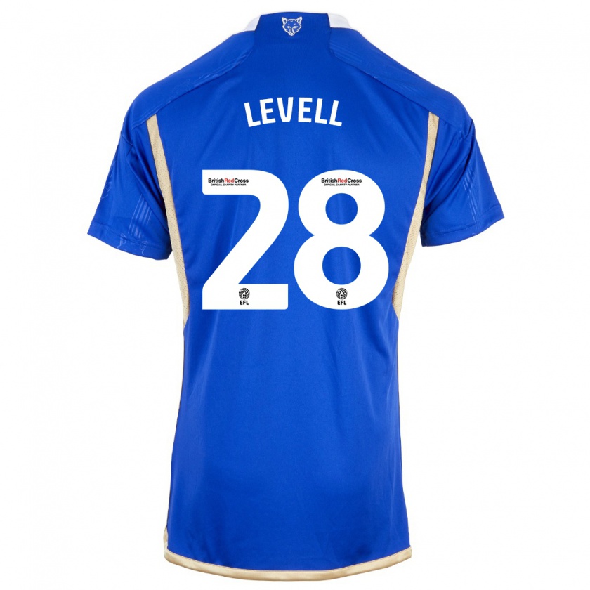 Kandiny Enfant Maillot Kirstie Levell #28 Bleu Tenues Domicile 2023/24 T-Shirt