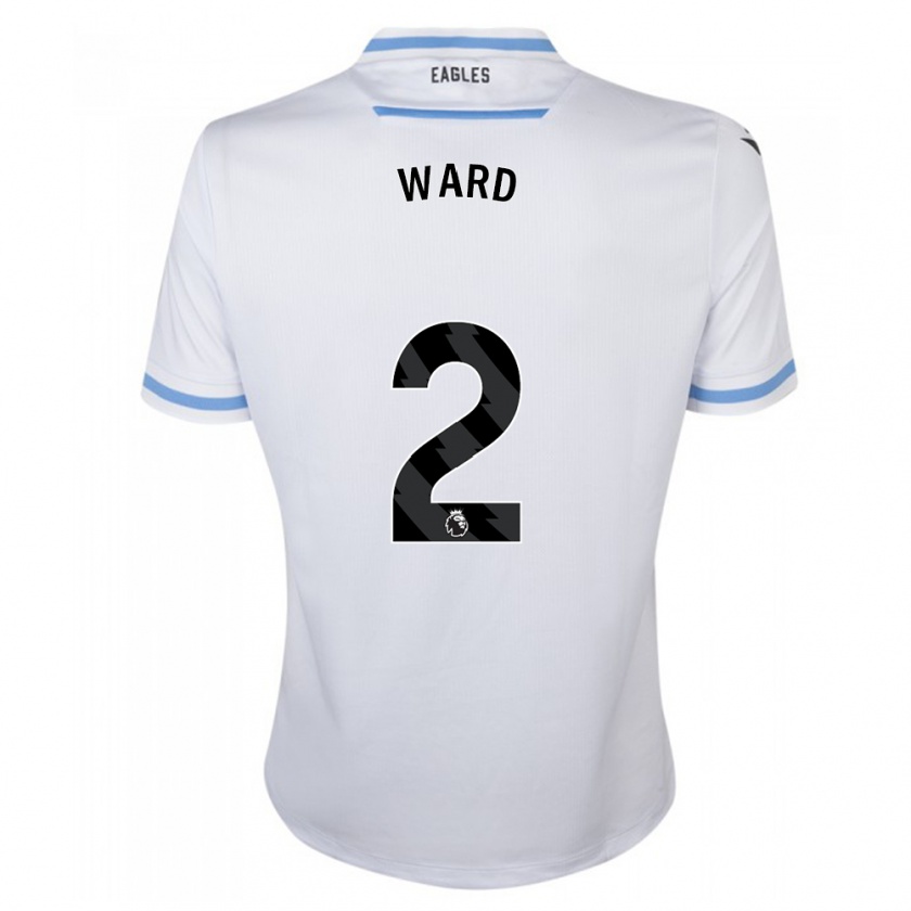 Kandiny Enfant Maillot Joel Ward #2 Blanc Tenues Extérieur 2023/24 T-Shirt