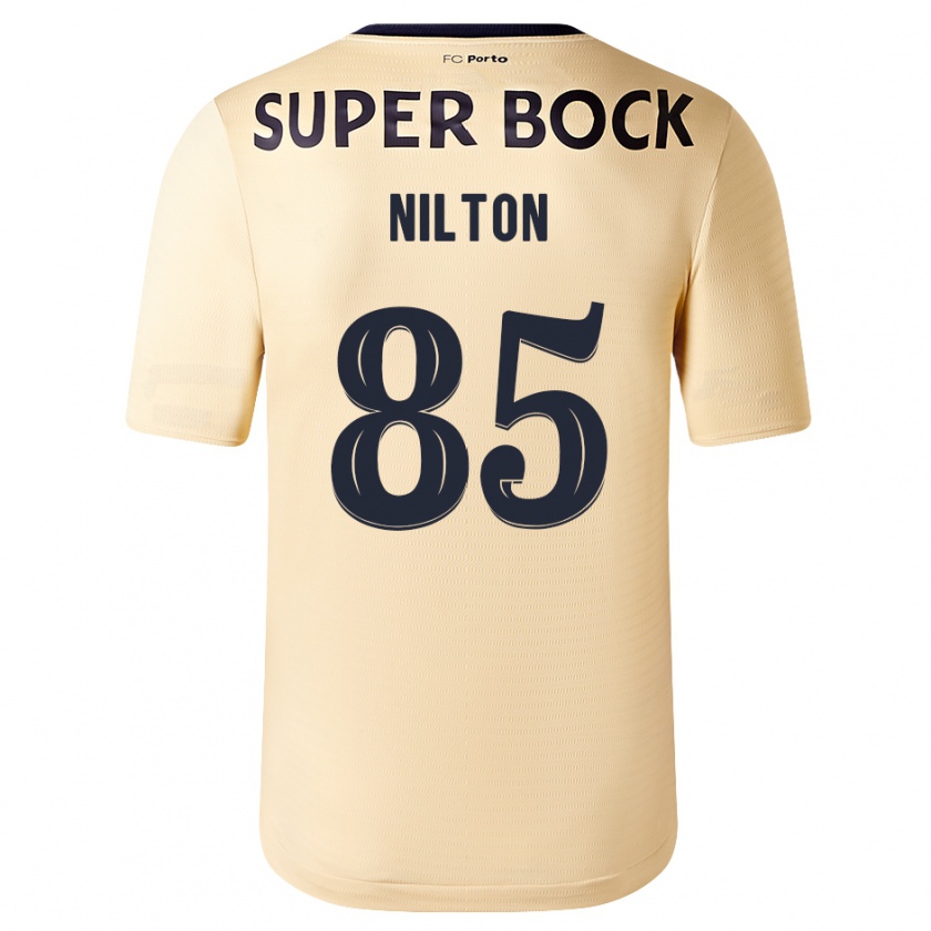 Kandiny Enfant Maillot Nilton #85 Beige-Doré Tenues Extérieur 2023/24 T-Shirt
