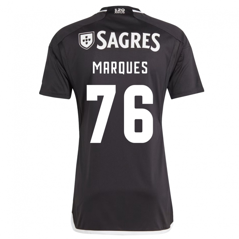Kandiny Enfant Maillot Gustavo Marques #76 Noir Tenues Extérieur 2023/24 T-Shirt