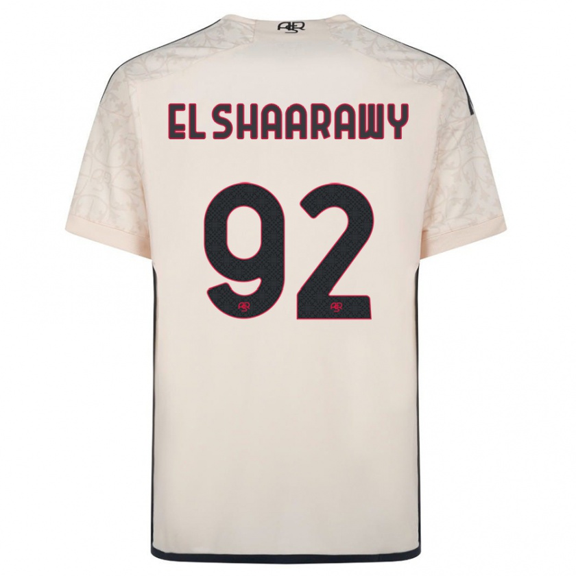 Kandiny Enfant Maillot Stephan El Shaarawy #92 Blanc Cassé Tenues Extérieur 2023/24 T-Shirt
