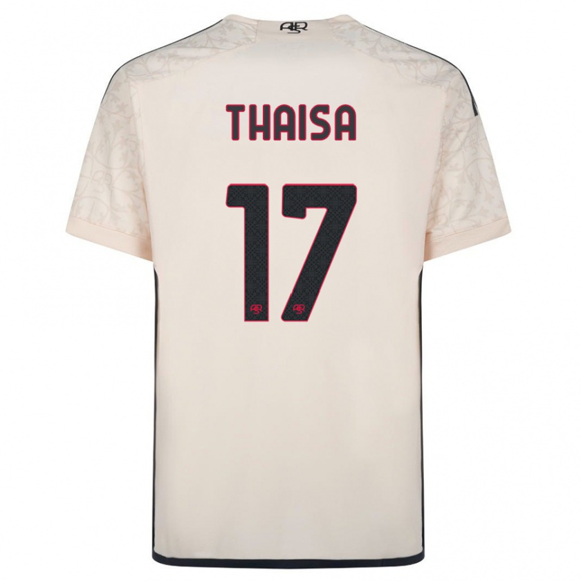 Kandiny Enfant Maillot Thaisa #17 Blanc Cassé Tenues Extérieur 2023/24 T-Shirt