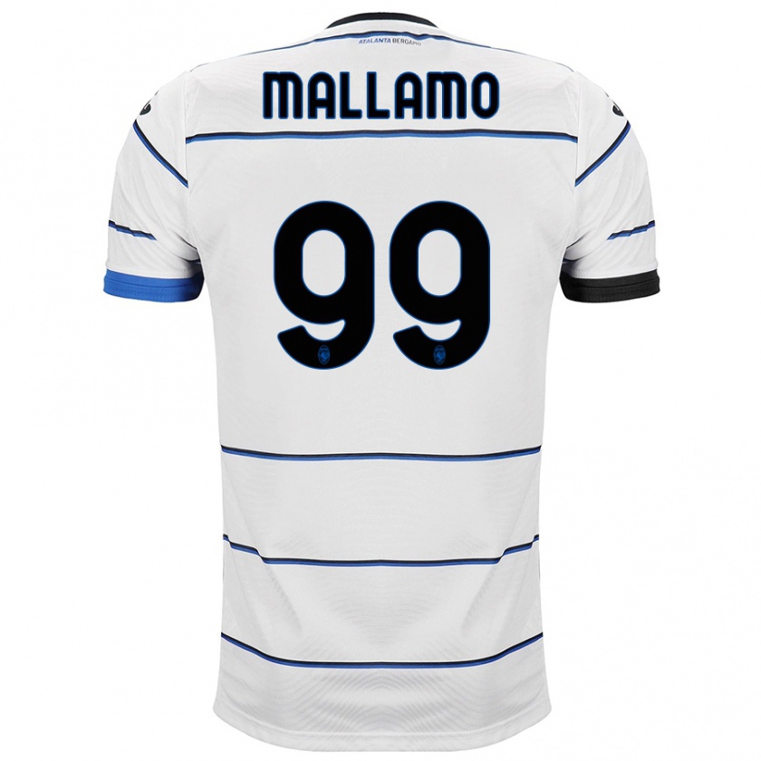 Kandiny Enfant Maillot Alessandro Mallamo #99 Blanc Tenues Extérieur 2023/24 T-Shirt
