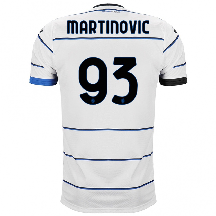 Kandiny Enfant Maillot Melania Martinovic #93 Blanc Tenues Extérieur 2023/24 T-Shirt