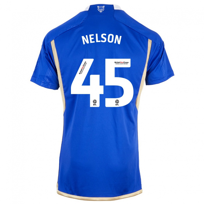 Kandiny Homme Maillot Ben Nelson #45 Bleu Royal Tenues Domicile 2023/24 T-Shirt