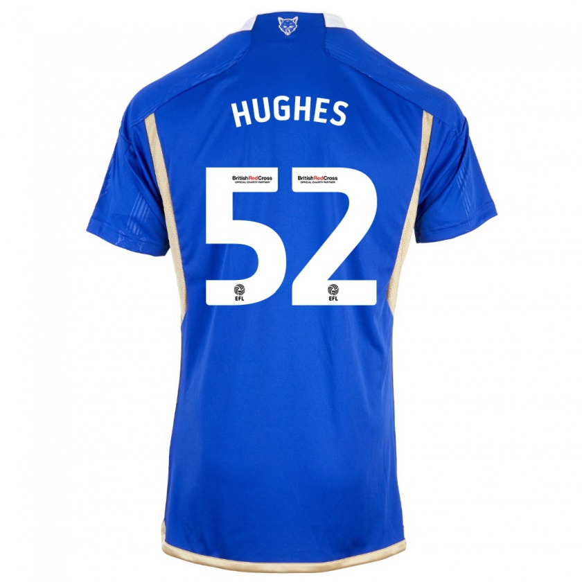 Kandiny Homme Maillot Iestyn Hughes #52 Bleu Royal Tenues Domicile 2023/24 T-Shirt