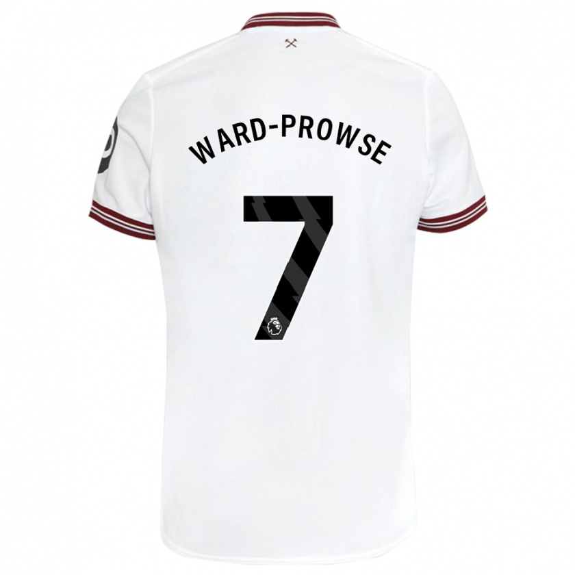 Kandiny Homme Maillot James Ward-Prowse #7 Blanc Tenues Extérieur 2023/24 T-Shirt